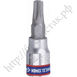 Насадка (бита) торцевая 1/4", TORX T27, L = 37 мм KING TONY