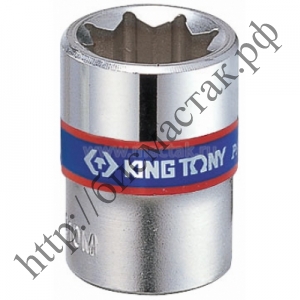 Головка торцевая восьмигранная 1/4", 8 мм KING TONY