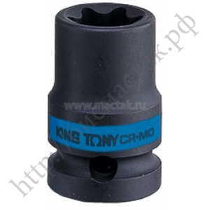 Головка торцевая ударная TORX Е-стандарт 1/2", E12, L = 38 мм KING TONY