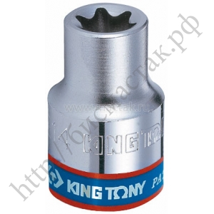 Головка торцевая Е-стандарт E18 3/8" KING TONY